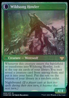 Howlpack Piper // Wildsong Howler [Innistrad: Crimson Vow Prerelease Promos]-2