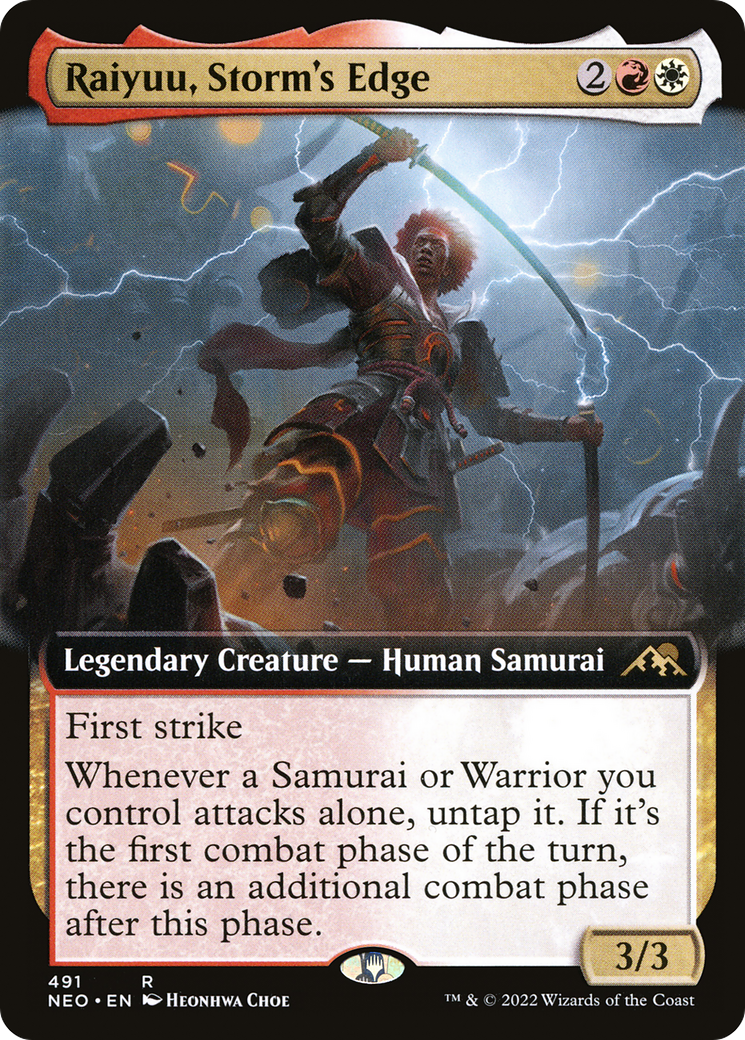 Raiyuu, Storm's Edge (Extended Art) [Kamigawa: Neon Dynasty]