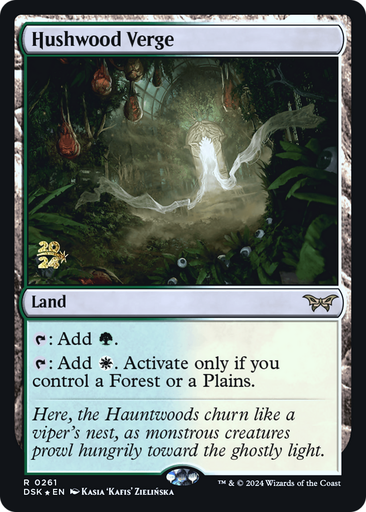 Hushwood Verge [Duskmourn: House of Horror Prerelease Promos]-1