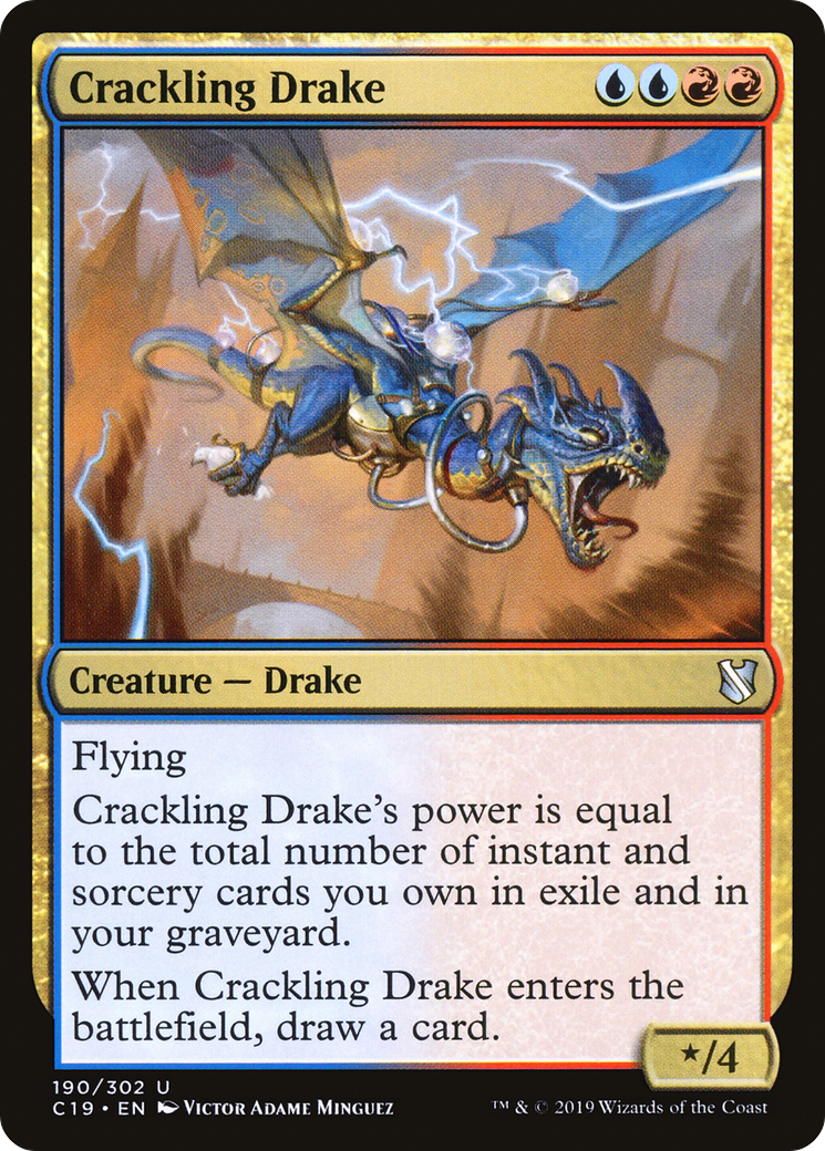 Crackling Drake [Commander 2019]-1