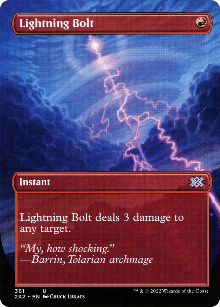 Lightning Bolt (Borderless Alternate Art) [Double Masters 2022]-1