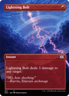Lightning Bolt (Borderless Alternate Art) [Double Masters 2022]-1