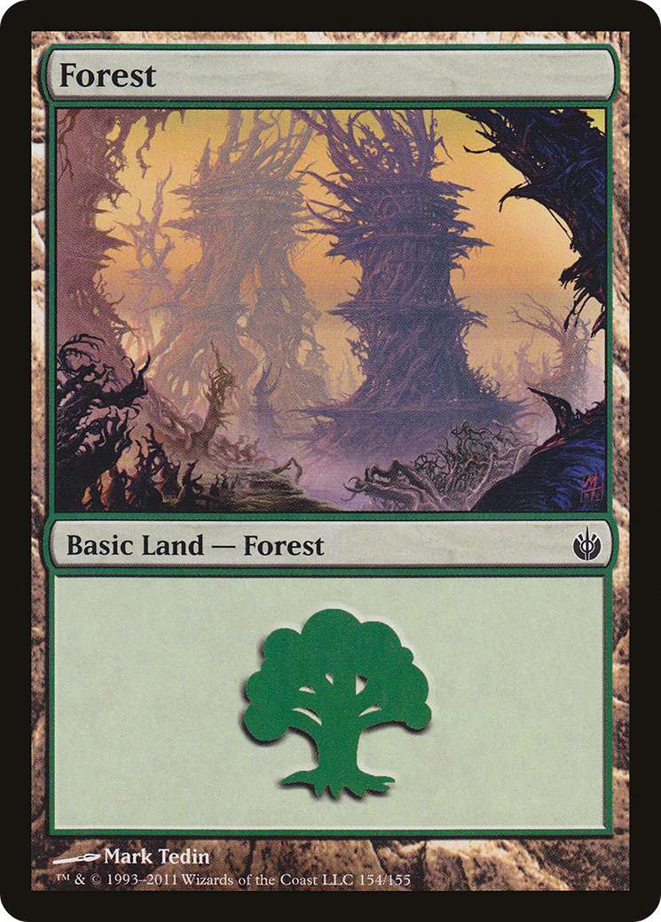 Forest (154) [Mirrodin Besieged]-1