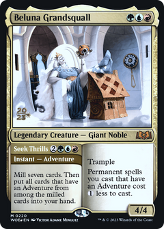 Beluna Grandsquall // Seek Thrills [Wilds of Eldraine Prerelease Promos]-3