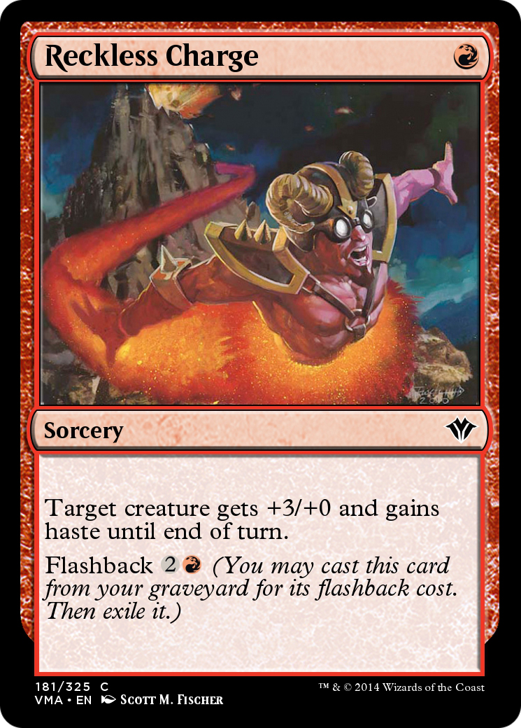 Reckless Charge (VMA-181) - Vintage Masters Foil-1