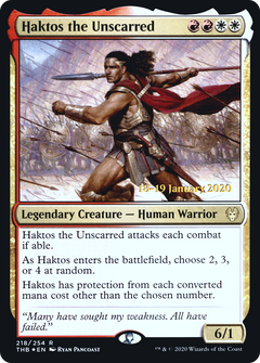 Haktos the Unscarred [Theros Beyond Death Prerelease Promos]-1