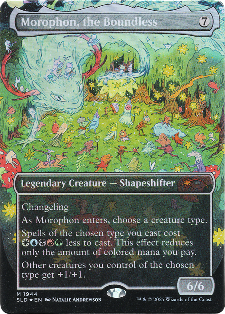 Morophon, the Boundless (Display Commander) - Thick Stock (Double Rainbow Foil) [Secret Lair Drop Series]-1