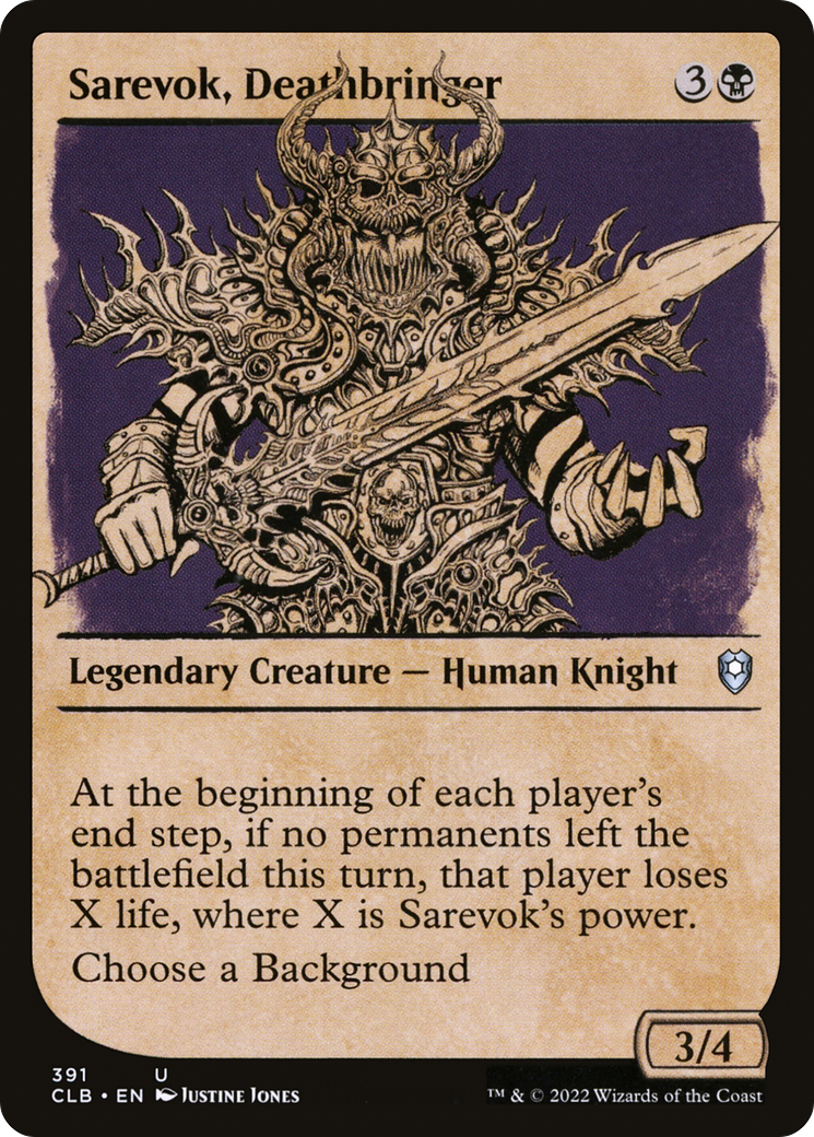 Sarevok, Deathbringer (Showcase) [Commander Legends: Battle for Baldur's Gate]-1