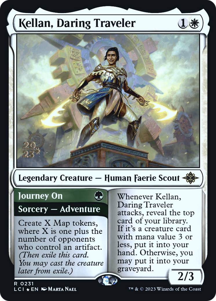 Kellan, Daring Traveler [The Lost Caverns of Ixalan Prerelease Cards]-1