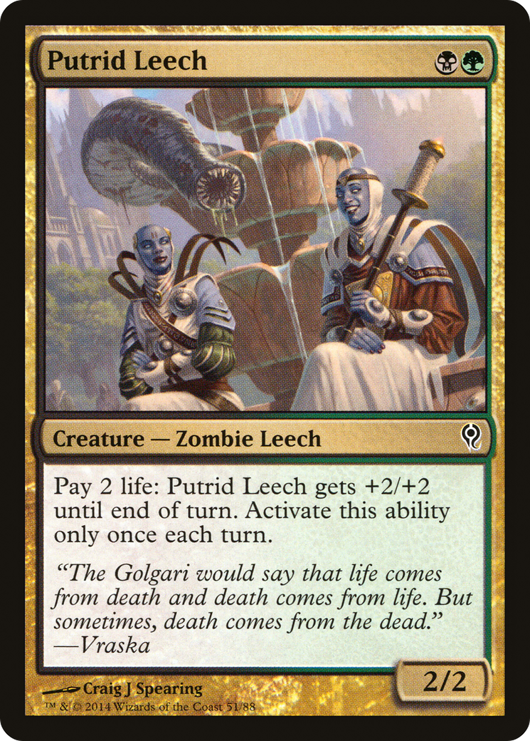 Putrid Leech [Duel Decks: Jace vs. Vraska]-1