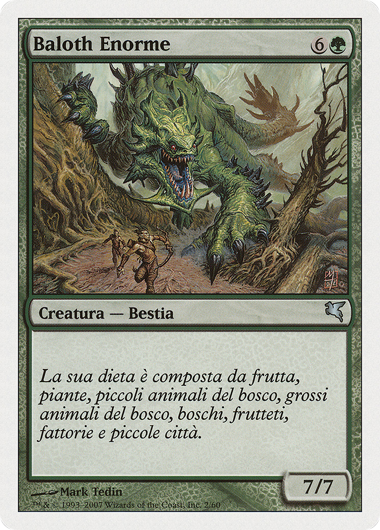 Enormous Baloth (Italian) - "Baloth Enorme" (K2) (PSAL-0K2) - Salvat 2005-1