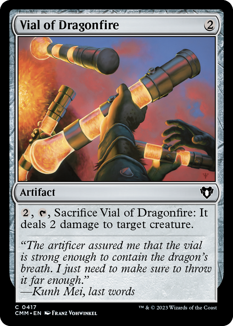 Vial of Dragonfire (CMM-417) - Commander Masters Foil-1