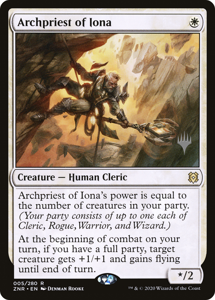 Archpriest of Iona (Promo Pack) [Zendikar Rising Promos]-1