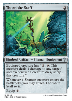 Thornbite Staff (White Border) [Mystery Booster 2]-1