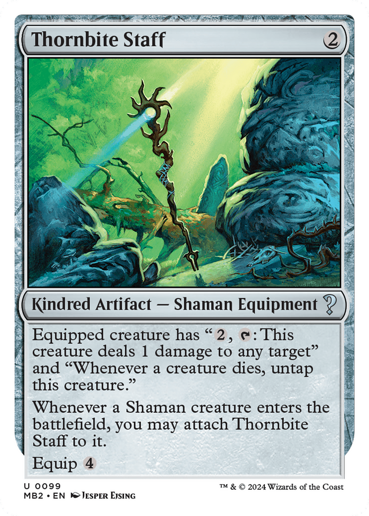 Thornbite Staff (White Border) [Mystery Booster 2]-1