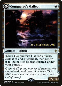Conqueror's Galleon // Conqueror's Foothold [Ixalan Prerelease Promos]-3