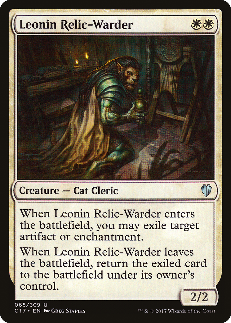 Leonin Relic-Warder [Commander 2017]-1