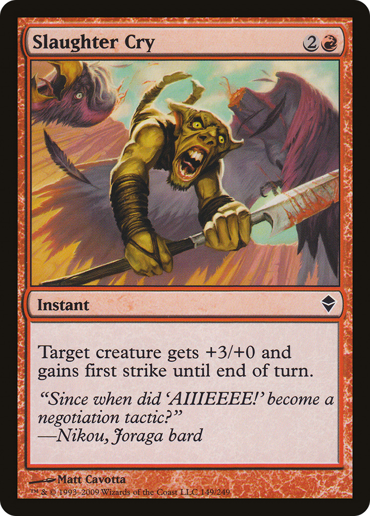 Slaughter Cry [Zendikar]-1