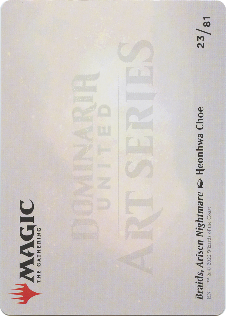 Braids, Arisen Nightmare // Braids, Arisen Nightmare (ADMU-023) - Dominaria United Art Series (Borderless) Foil-2