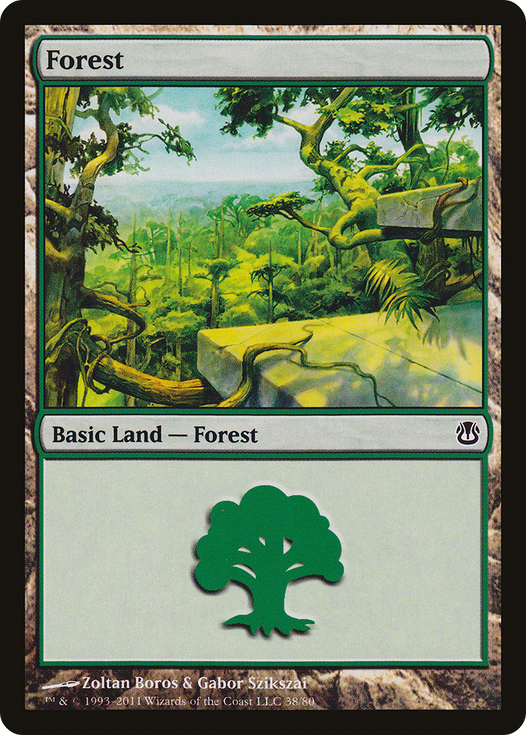 Forest (38) [Duel Decks: Ajani vs. Nicol Bolas]-1