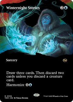 Winternight Stories (Borderless) (TDM-336) - Tarkir: Dragonstorm: (Showcase) (Borderless)-1