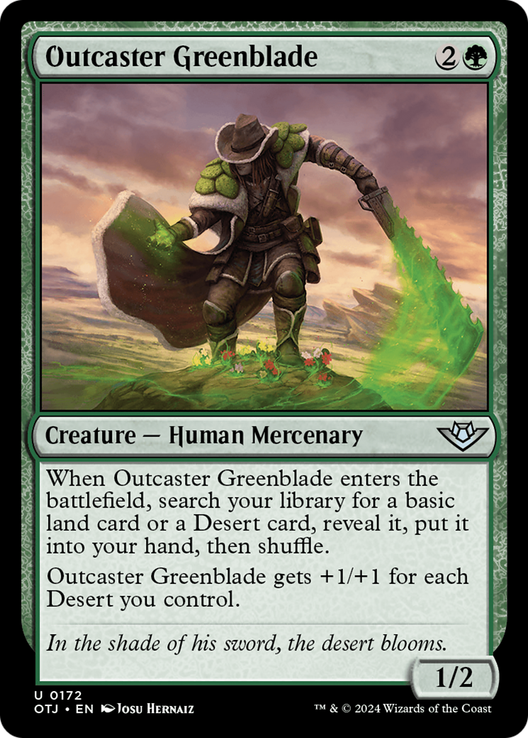 Outcaster Greenblade [Outlaws of Thunder Junction]-1