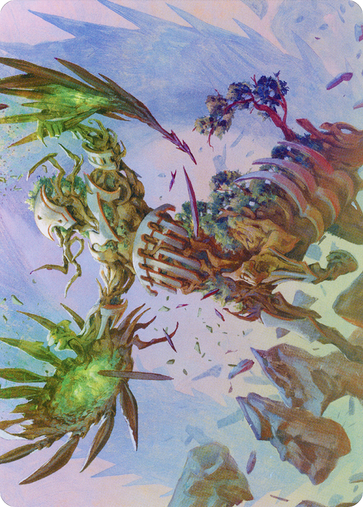Botanical Brawler // Botanical Brawler (AMOM-043) - March of the Machine Art Series (Borderless) Foil-3
