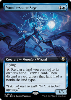 Wonderscape Sage (Extended Art) (M3C-049) - Modern Horizons 3 Commander: (Extended Art)-1