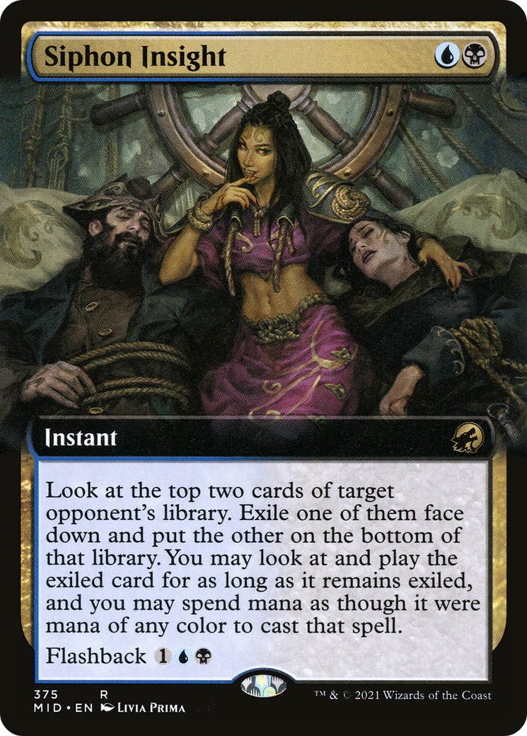 Siphon Insight (Extended Art) [Innistrad: Midnight Hunt]-1