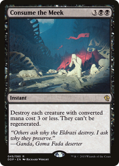 Consume the Meek [Duel Decks: Zendikar vs. Eldrazi]-1