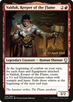 Valduk, Keeper of the Flame (PRE-148) - Dominaria Promos Foil-1