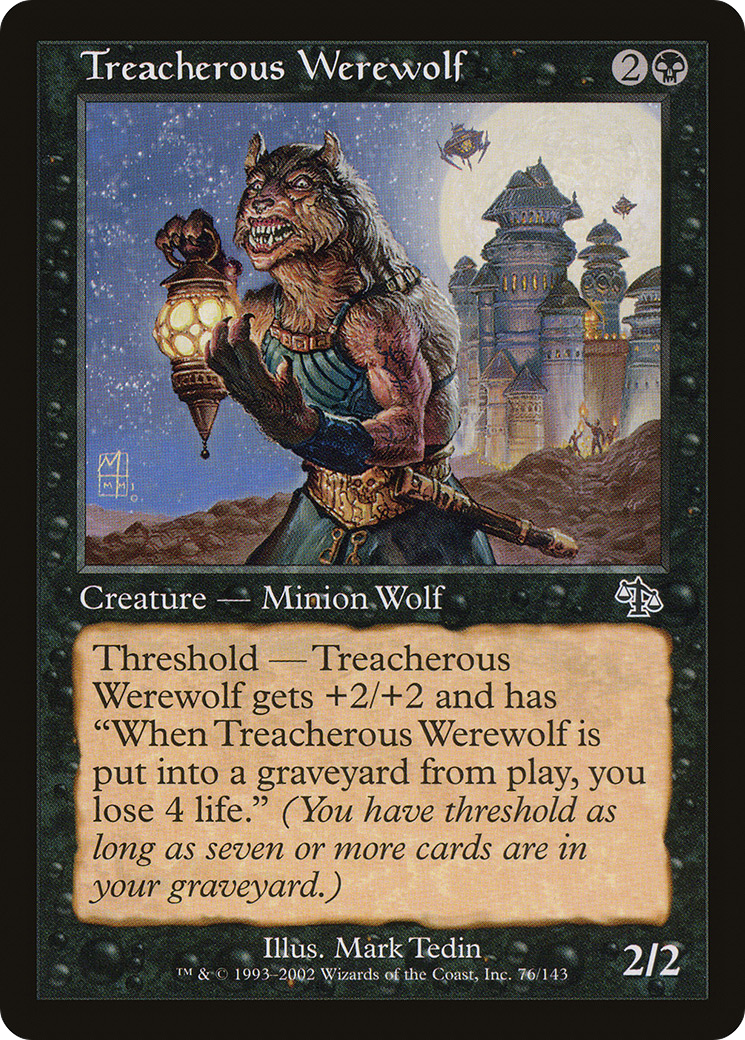 Treacherous Werewolf (JUD-076) - Judgment Foil-1