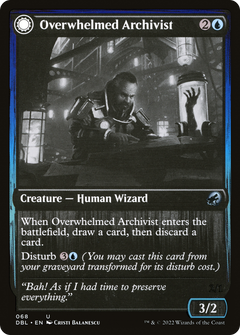 Overwhelmed Archivist // Archive Haunt [Innistrad: Double Feature]-3
