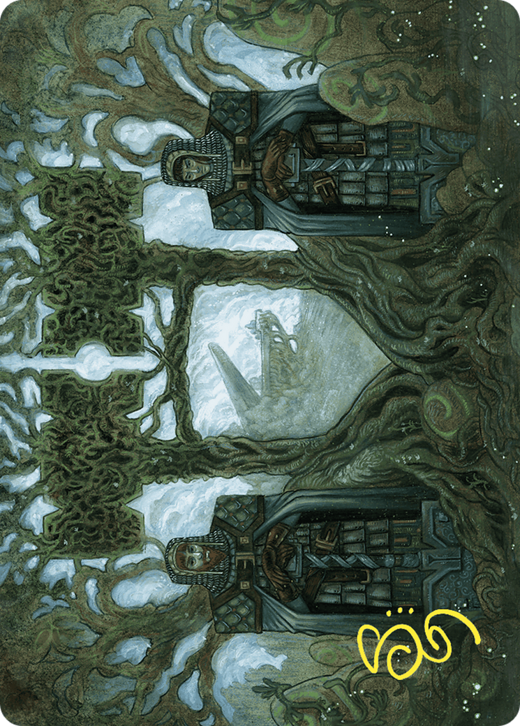 Court of Garenbrig // Court of Garenbrig (AWOE-054) - Wilds of Eldraine Art Series (Borderless) Foil-3