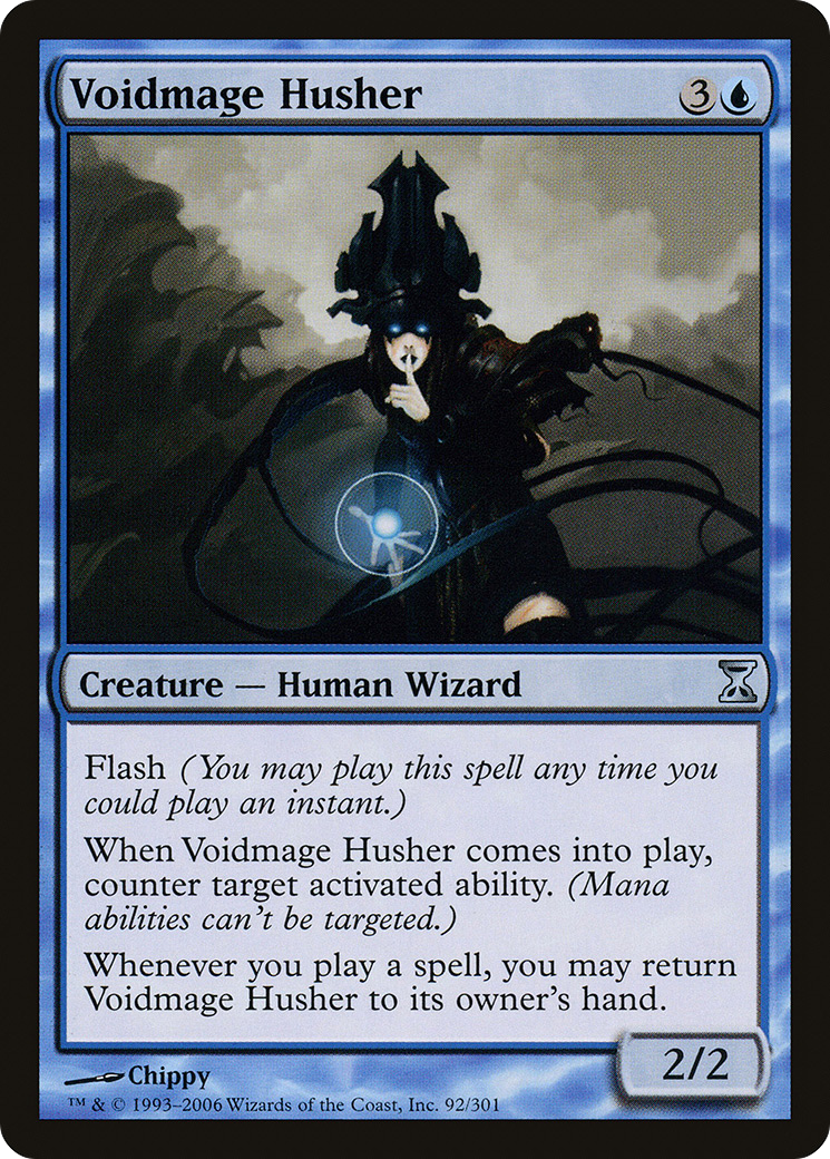 Voidmage Husher (TSP-092) - Time Spiral Foil-1