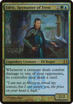 Edric, Spymaster of Trest (Launch) (Oversized) [Commander 2011 Oversized]-1