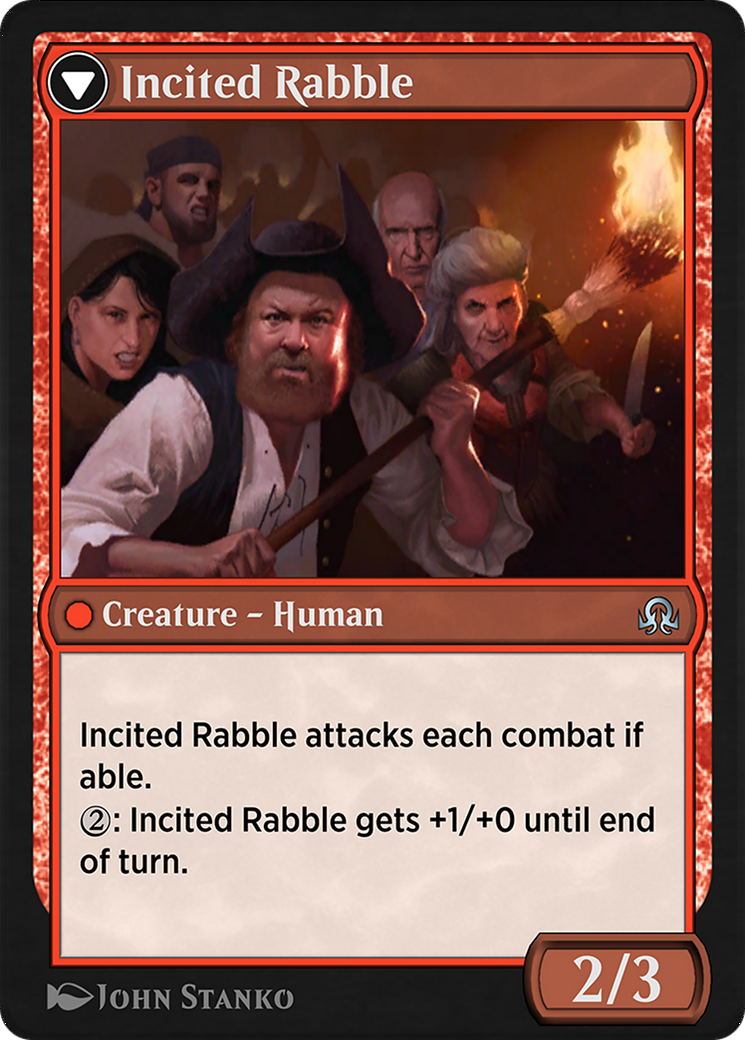 Town Gossipmonger // Incited Rabble (SIR-053) - Shadows over Innistrad Remastered-2
