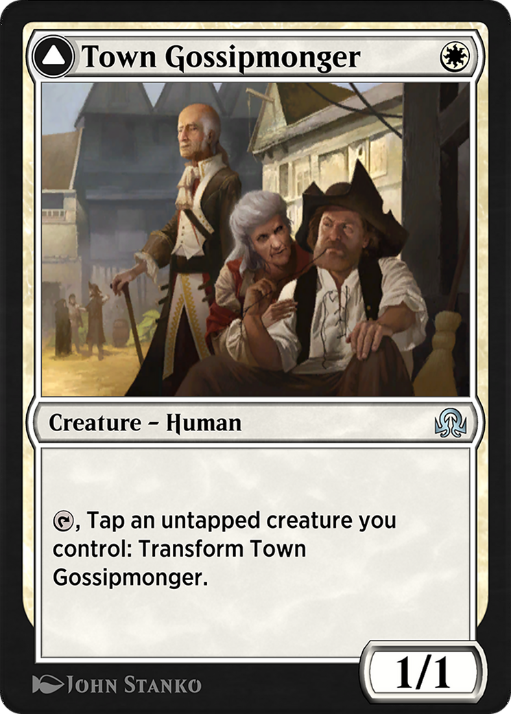 Town Gossipmonger // Incited Rabble (SIR-053) - Shadows over Innistrad Remastered-1