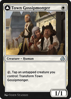 Town Gossipmonger // Incited Rabble (SIR-053) - Shadows over Innistrad Remastered-3