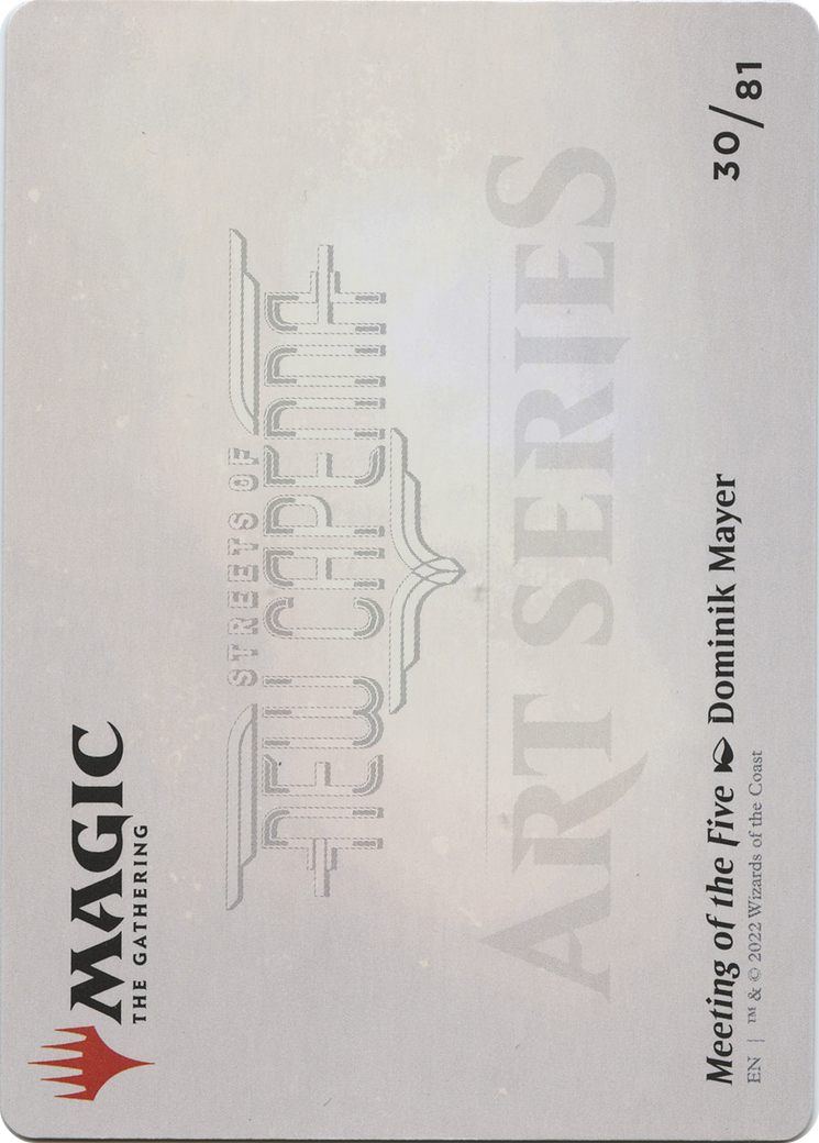 Meeting of the Five // Meeting of the Five (ASNC-030) - New Capenna Art Series (Borderless) Foil-2