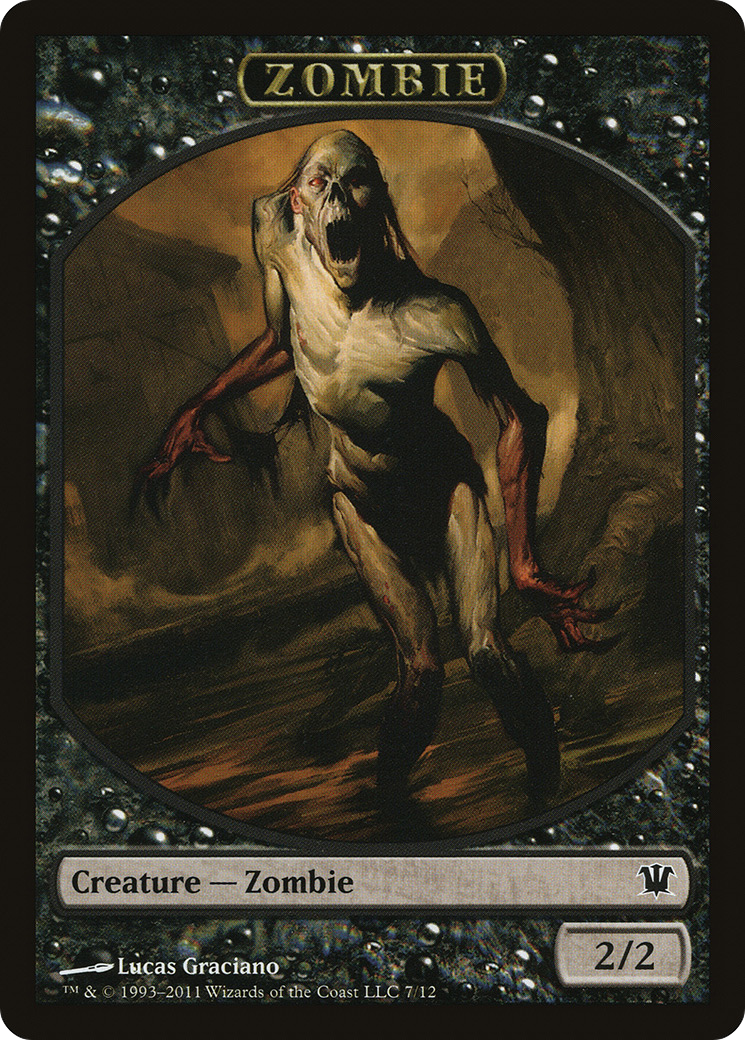 Zombie Token (7) (ISD-007) - Innistrad Tokens-1