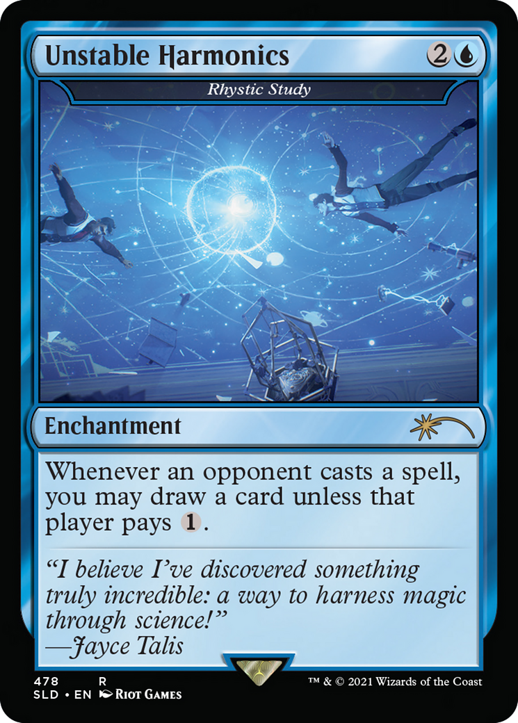 Rhystic Study - Unstable Harmonics [Secret Lair Drop Series]-1