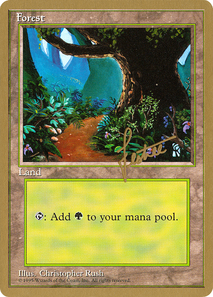Forest (A) - 1996 Bertrand Lestree (4ED) (WCD-) - Pro Tour Collector Set-1