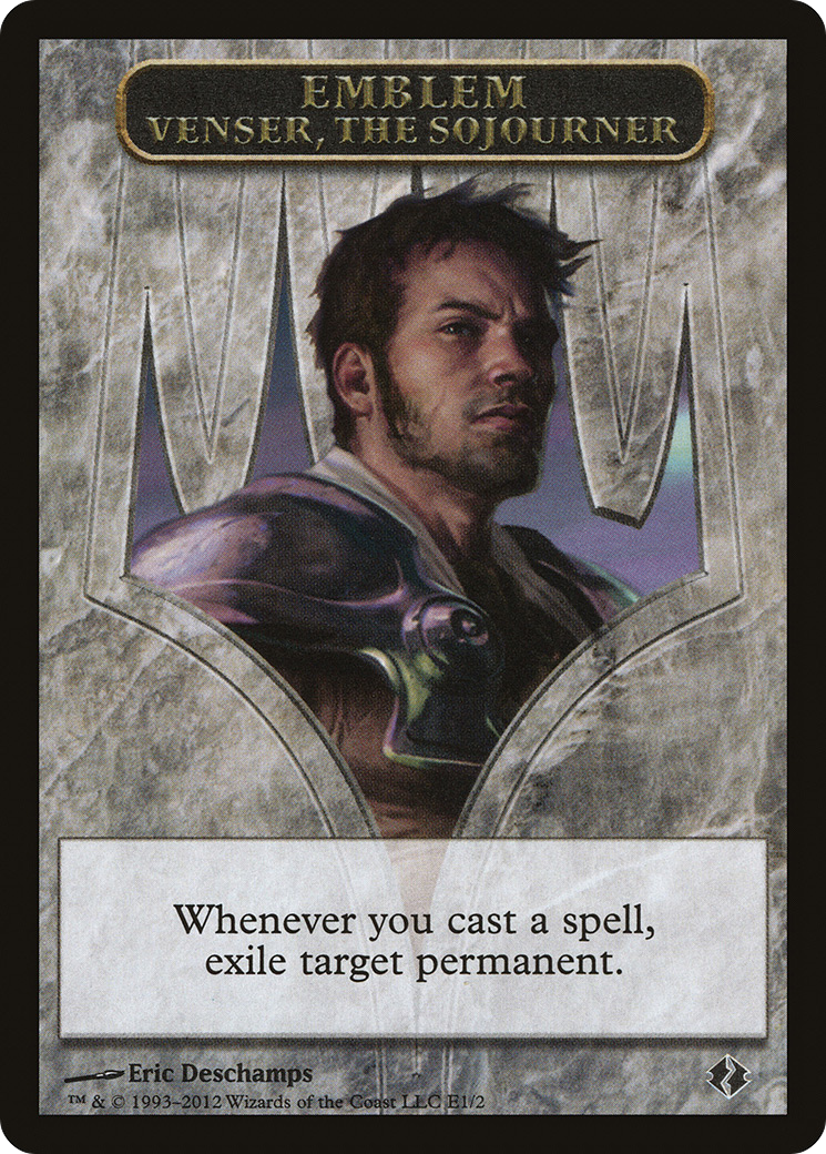 Emblem - Venser, the Sojourner (DDI-0E1) - Duel Decks: Venser vs. Koth Tokens-1