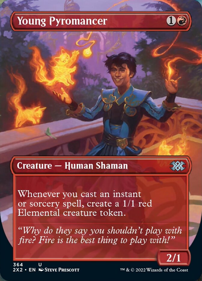 Young Pyromancer (Borderless Alternate Art) [Double Masters 2022]-1