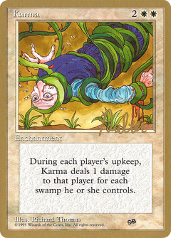 Karma - 1996 Preston Poulter (4ED) (SB) (WCD-) - Pro Tour Collector Set-1