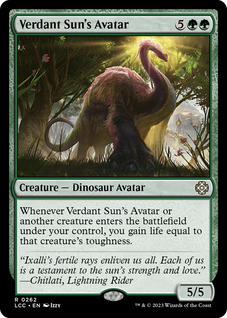 Verdant Sun's Avatar [The Lost Caverns of Ixalan Commander]-1
