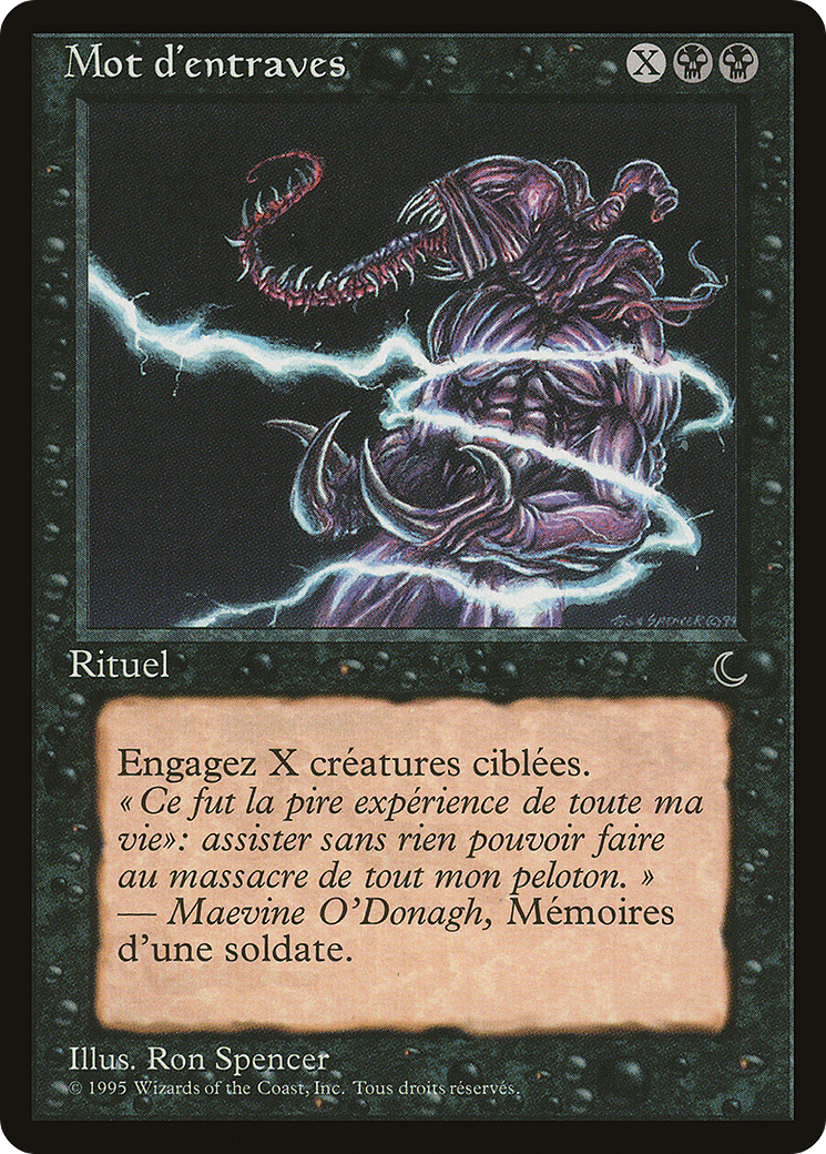 Word of Binding (French) - "Mot d'entraves" (REN-) - Renaissance-1