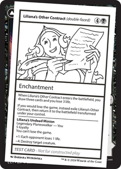 Liliana's Other Contract (double-faced) [Mystery Booster 2 Playtest Cards]-1