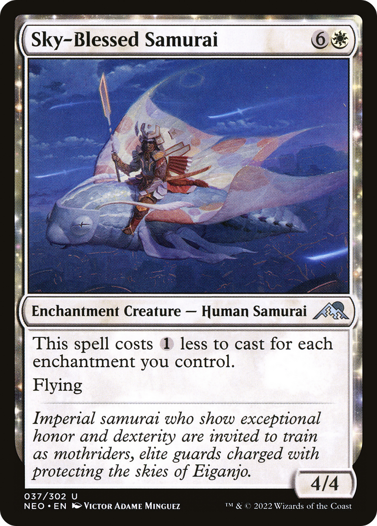 Sky-Blessed Samurai [Kamigawa: Neon Dynasty]-1